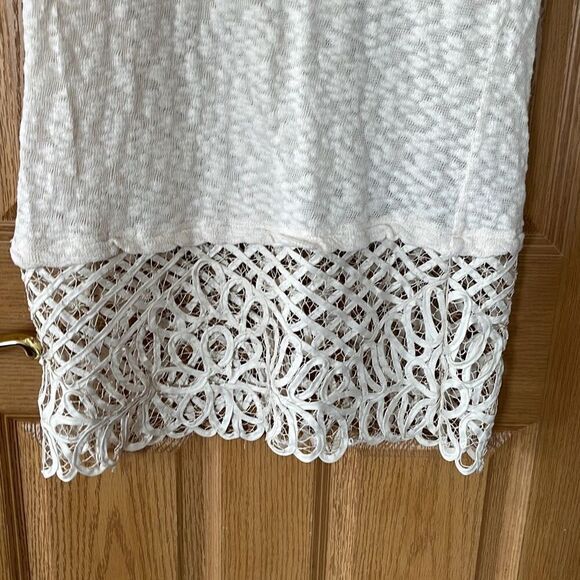Anthropologie Saturday Sunday Lace Trim Tunic Top Small - Picture 3 of 6